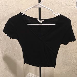 Black crop top